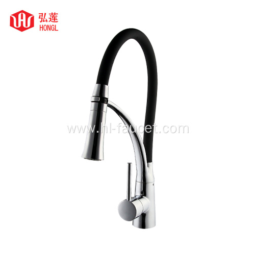 Kitchen faucet hose pull-down kitchen faucet